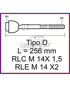 Precap O Axiales TAUNUS 74/84 AXIAL L=256MM TIPO D 14X1.5 14X2
