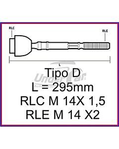 Precap O Axiales SIERRA COUPE XR4 84/.AXIAL L= 295 MM M 14 X 2