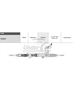 Cremalleras Hidráulicas TRANSIT SIN EXTREMOS 96/02 HIDRAULICO