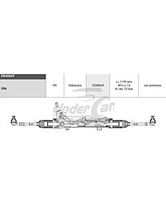 Cremalleras Hidráulicas 206 CON EXTREMOS 99/... HIDRAULICO