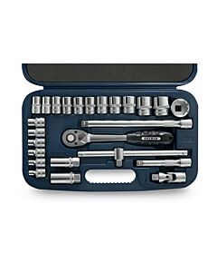 Herramientas Manuales Juego de Bocallaves con Accesorios [1/2'] ( 25Pzs) BREMEN® mm Hexagonal -