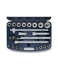 Herramientas Manuales Juego de Bocallaves con Accesorios [3/4'] ( 21Pzs) BREMEN® mm Hexagonal -