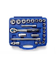 Herramientas Manuales Juego de Bocallaves con Accesorios [1/2'] ( 22Pzs) BREMEN® mm Hexagonal -