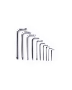 Herramientas Manuales Juego de Llaves Torx en 'L' (Largas) ( 10Pzs) BREMEN® - Torx Cortas