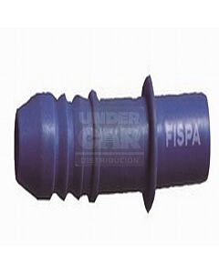 CONECTOR PARA MANGUERA  5/16 X 5/16 Liso - Racord Largo Azul