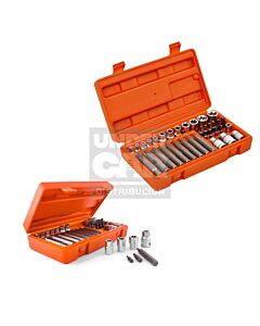 JUEGO DE 35 PUNTAS TORX ENCASTRE  1/ 4 3/8 Y 1/2 HAMILTON®