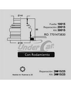 Fuelle De Transmision LOGAN - SANDERO-SYMBOL