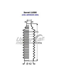 Fuelle De Direccion F. DIR. VOLKSWAGEN VW 1500 MEC. IZQUIERDA