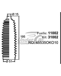 Fuelle De Direccion F. DIR. TOYOTA HILUX 4X4 IZQUIERDA