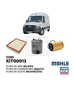 KIT DE FILTROS MERCEDES SPRINTER 312 CON SENSOR ( KL174 - LX513 - OX153/7D2 ) Sin filtro de habitaculo