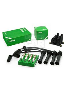 KIT BOBINA CABLES BUJIAS (LEIG001/LEIHTF23SC/LSPR6F13) FORD FOCUS - ESCORT 1.8 16V - MONDEO 1.8 2.0 16V ZETEC