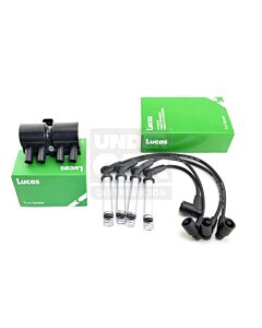 KIT BOBINA CABLES (LEIG005/LEIHTG73SC) CHEVROLET CORSA MOTOR 1.4 & 1.6 (BOBINA 4 PINES)