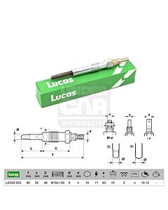 BUJIA LEIGG003 RENAULT Clio II 1.5 DCi K9K 700 / 704 / 710 / 712 RENAULT Kangoo 1.5 DCi K9K 700 RENAULT Laguna II 1.9 DCi F9Q 750 RENAULT Laguna II Gr