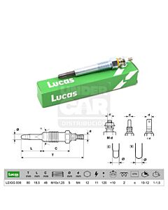 BUJIA LEIGG008 CHEVROLET/GM/OPEL Astra 1.7 TD X17DT CHEVROLET/GM/OPEL Astra 1.7 TDS 17 DT (? mot. Nº956632) CHEVROLET/GM/OPEL Combo 1.7 D / TD 1.7 D