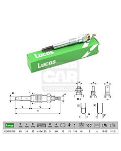 BUJIA LEIGG010 CHEVROLET/GM/OPEL Astra 1.7 TDS 17 DT (mot. Nº956633 ?) CHEVROLET/GM/OPEL Combo 1.7 D (8v) BX 17 D 4EE1 (Isuzu) CHEVROLET/GM/OPEL Cors