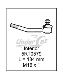 FIAT 125 63/82 EXTREMO INTERIOR. L = 184 MM M16 X 1