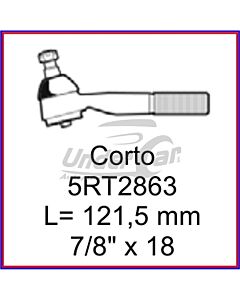 F250 350 400 78/… Ext. Corto L= 121,5 mm 7/8 x18