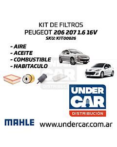 Kit De Filtros KIT DE FILTROS PEUGEOT 206 207 MOTOR 1.6 16V